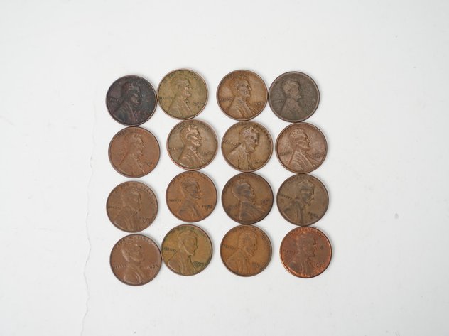 Image for (16) Lincoln Head Wheat Cents Various Years