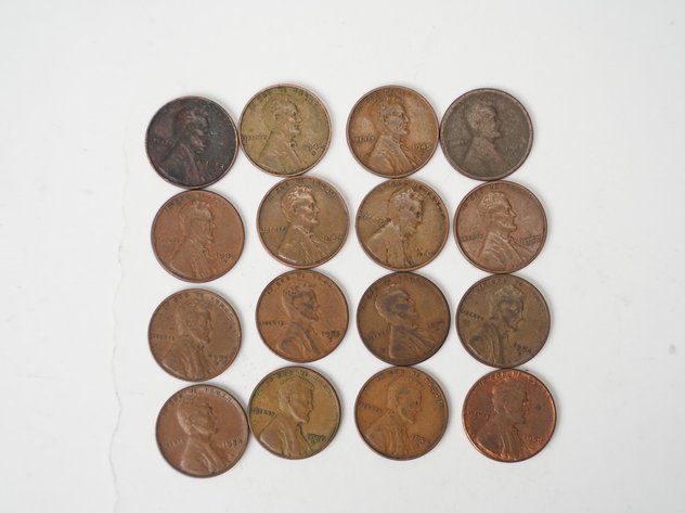 Image for (16) Lincoln Head Wheat Cents Various Years