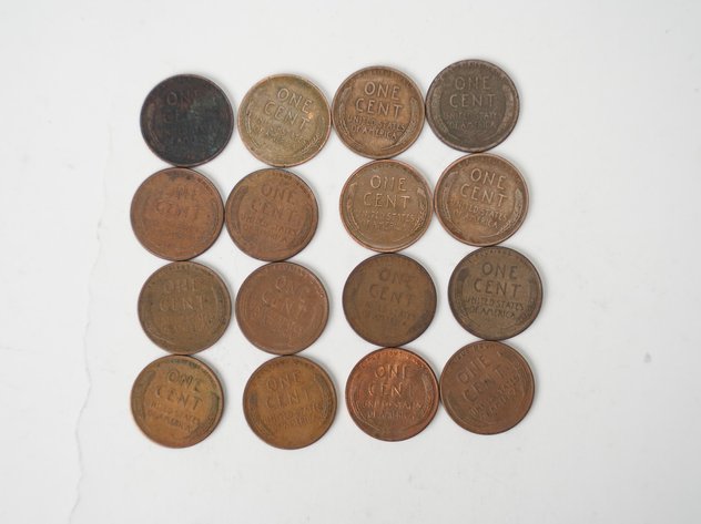 Image for (16) Lincoln Head Wheat Cents Various Years