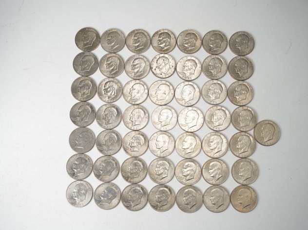 Image for (50) 1971 Eisenhower Dollars