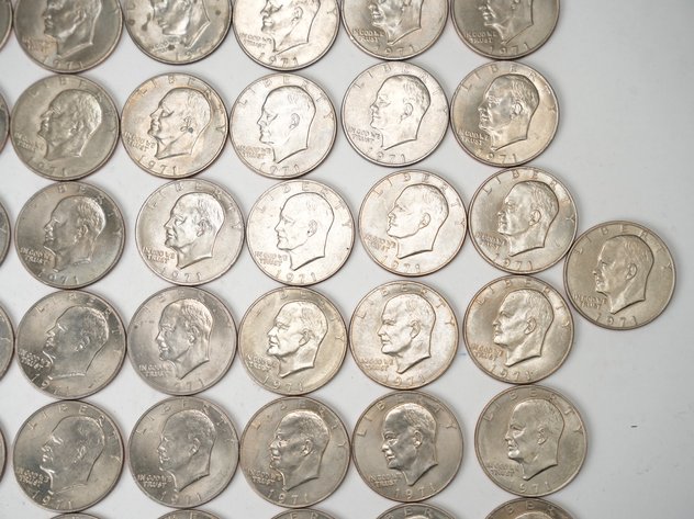 Image for (50) 1971 Eisenhower Dollars