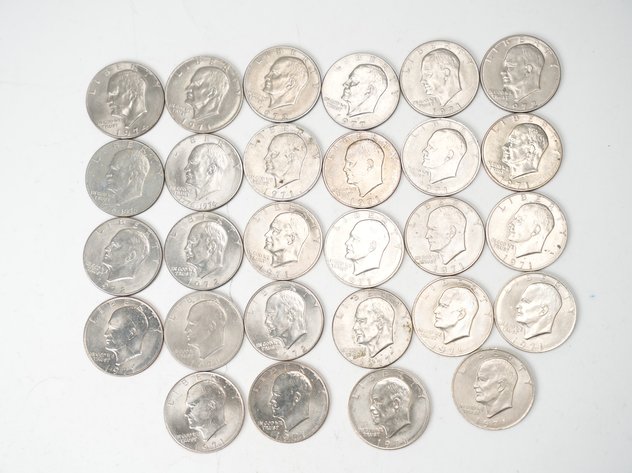Image for (28) 1970's D Eisenhower Dollars