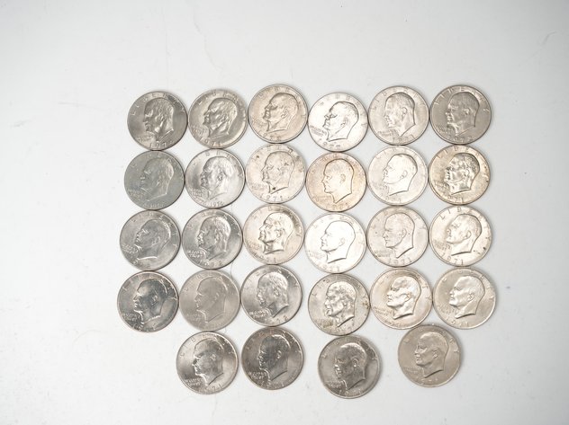 Image for (28) 1970's D Eisenhower Dollars