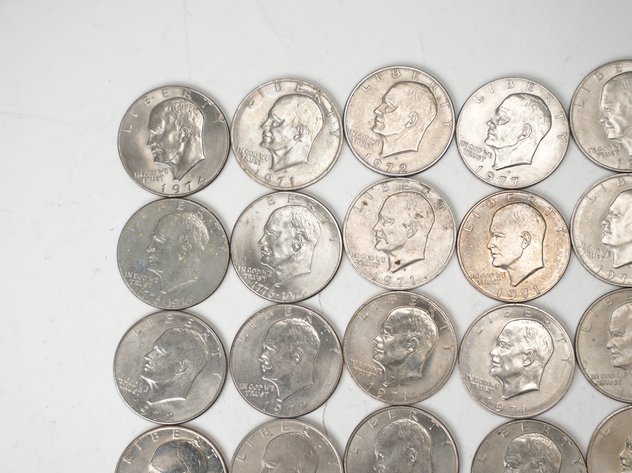 Image for (28) 1970's D Eisenhower Dollars