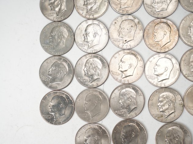 Image for (28) 1970's D Eisenhower Dollars