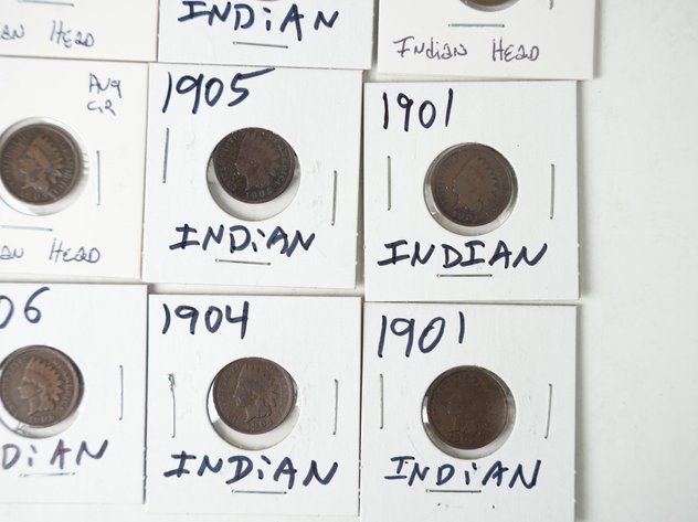 Image for (16) Indian Head Cents 1899-1907