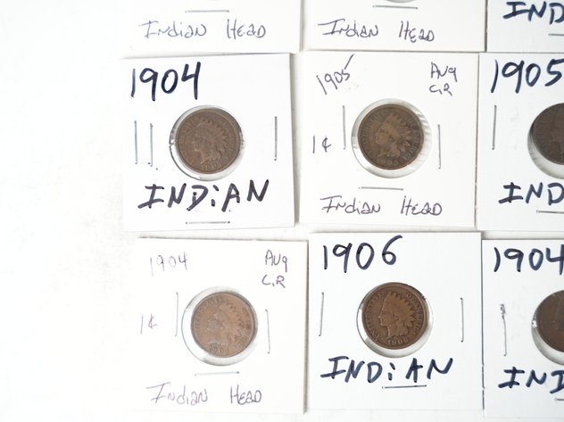 Image for (16) Indian Head Cents 1899-1907
