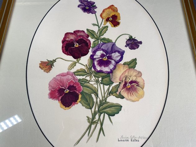 Image for (3) Framed Floral Prints, Signed by Artist