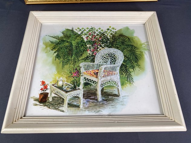 Image for (2) Framed Floral Themed Prints