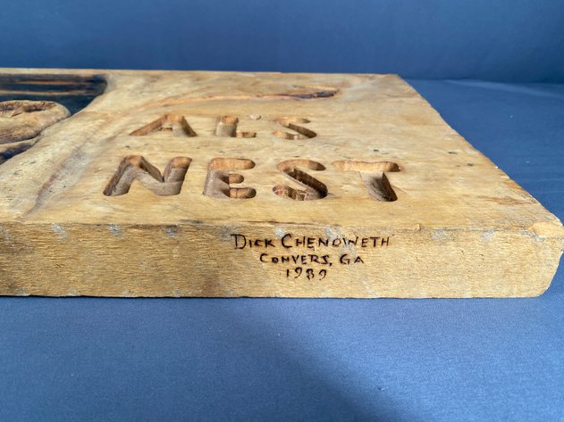 Image for Hand Made Wooden Owl Themed Sign 