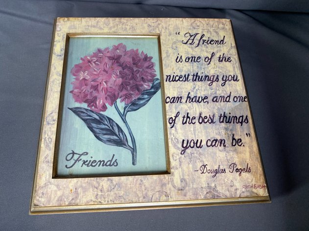 Image for (6)Wooden Quotes and Signs and Framed Needlepoint