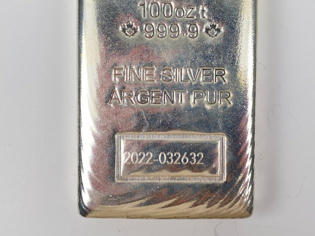 Image for 100oz 999.9 Silver Bar from Royal Canadian Mint