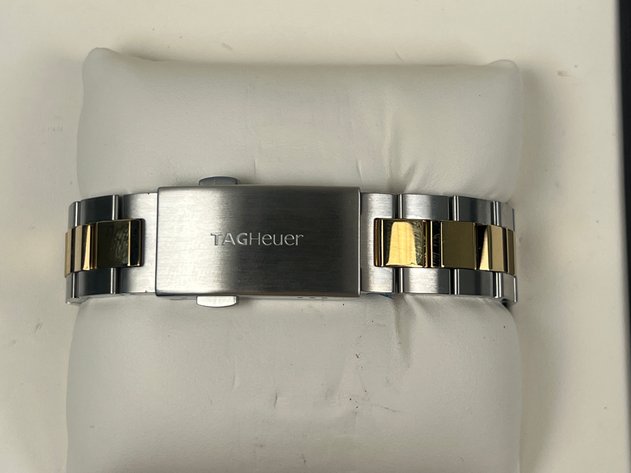 Image for Tag Heuer Auqaracer 500M Stainless and Yellow Gold Twotone Watch with Blue Face