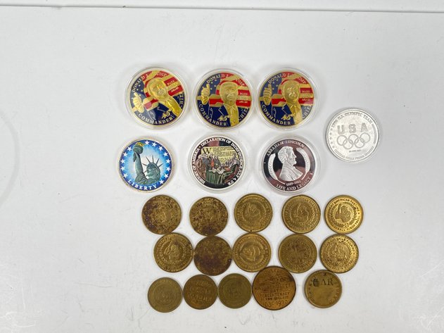 Image for (22) Commemorative Coins, Tokens and More