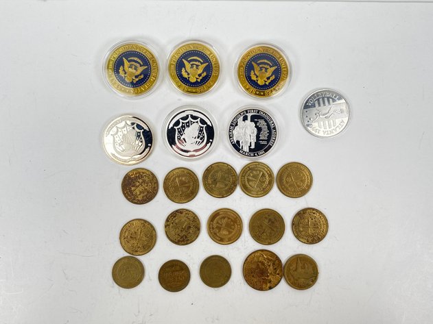 Image for (22) Commemorative Coins, Tokens and More