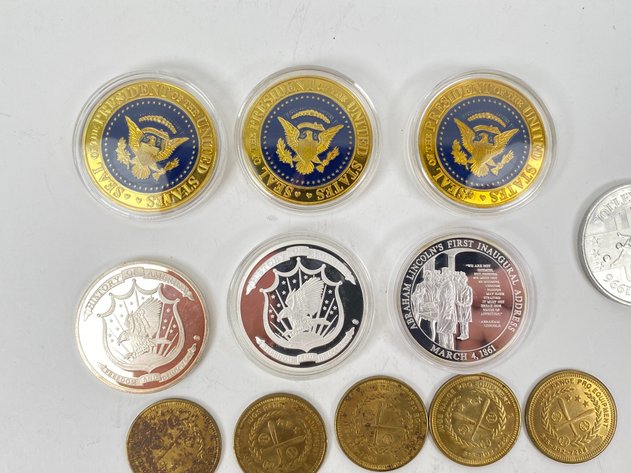 Image for (22) Commemorative Coins, Tokens and More