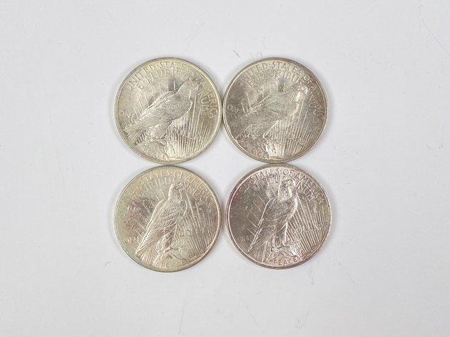 Image for (4) Peace Dollars, 1922 and (3) 1923