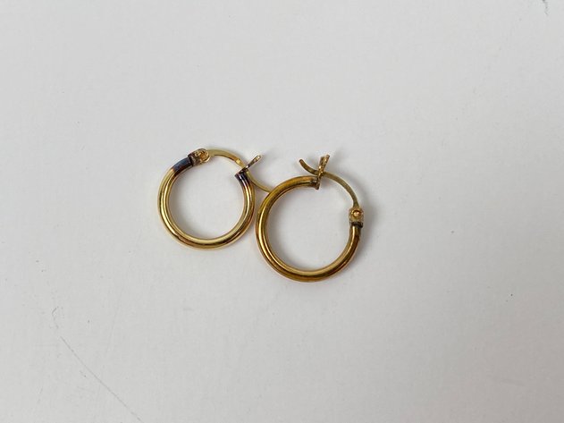 Image for 10kt Gold Hoop Style Ladies Earrings 1 Grams
