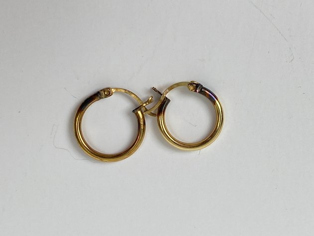 Image for 10kt Gold Hoop Style Ladies Earrings 1 Grams