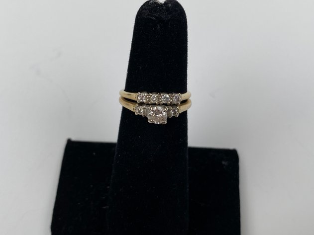 Image for 14kt Yellow Gold and Diamond Engagement Ring