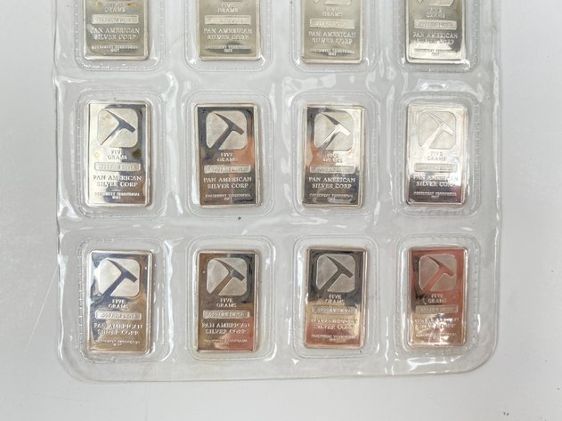 Image for (20) 1/4oz .999 Fine Silver Bars from Pan America Silver Corp
