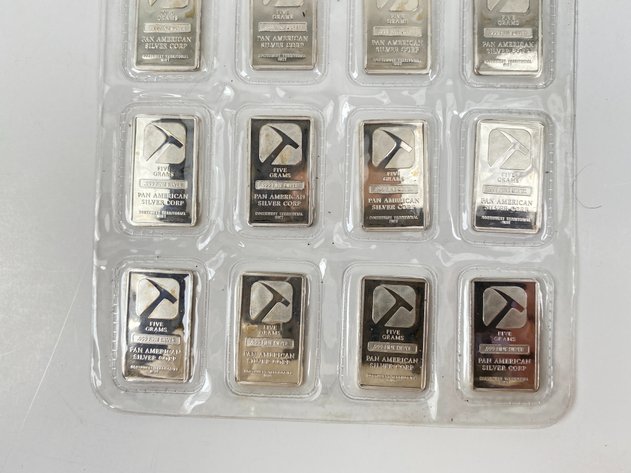 Image for (20) 1/4oz .999 Fine Silver Bars from Pan America Silver Corp