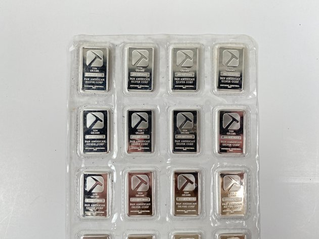 Image for (20) 1/4oz .999 Fine Silver Bars from Pan America Silver Corp