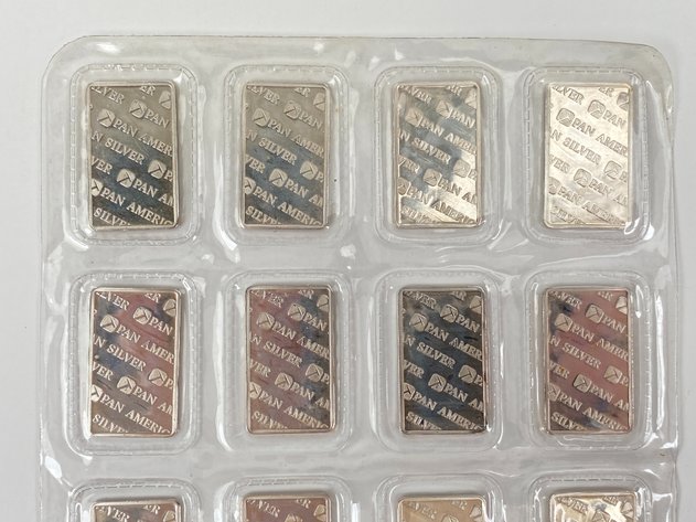 Image for (20) 1/4oz .999 Fine Silver Bars from Pan America Silver Corp