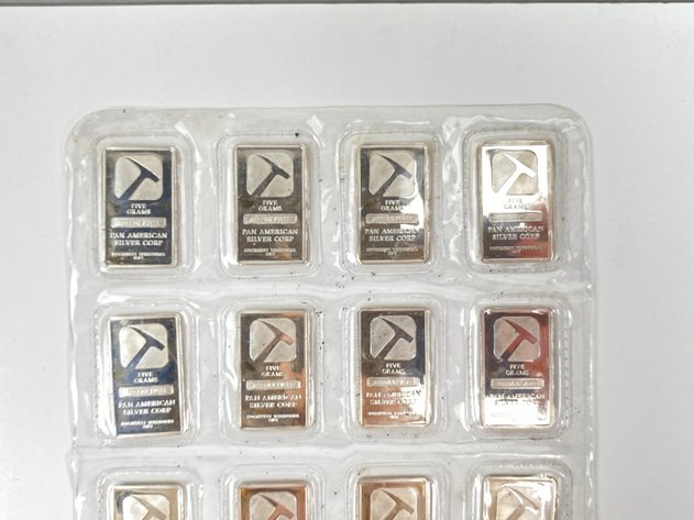 Image for (20) 1/4oz .999 Fine Silver Bars from Pan America Silver Corp