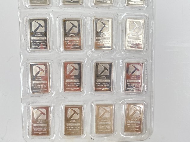 Image for (20) 1/4oz .999 Fine Silver Bars from Pan America Silver Corp