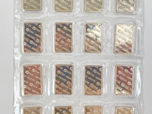 Image for (20) 1/4oz .999 Fine Silver Bars from Pan America Silver Corp