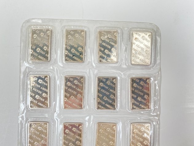 Image for (20) 1/4oz .999 Fine Silver Bars from Pan America Silver Corp