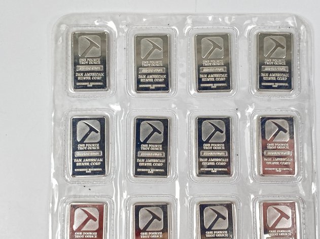 Image for (20) 1/4oz .999 Fine Silver Bars from Pan America Silver Corp