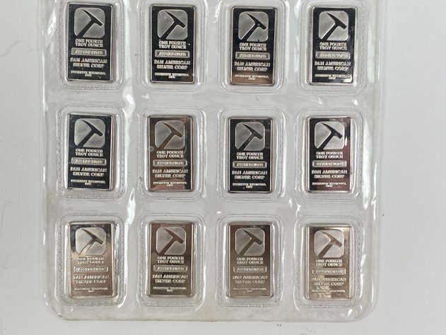 Image for (20) 1/4oz .999 Fine Silver Bars from Pan America Silver Corp