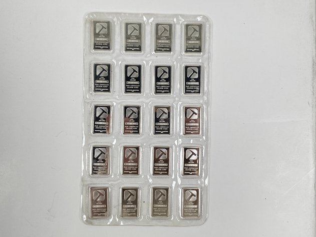 Image for (20) 1/4oz .999 Fine Silver Bars from Pan America Silver Corp