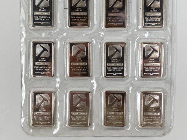 Image for (20) 1/4oz .999 Fine Silver Bars from Pan America Silver Corp