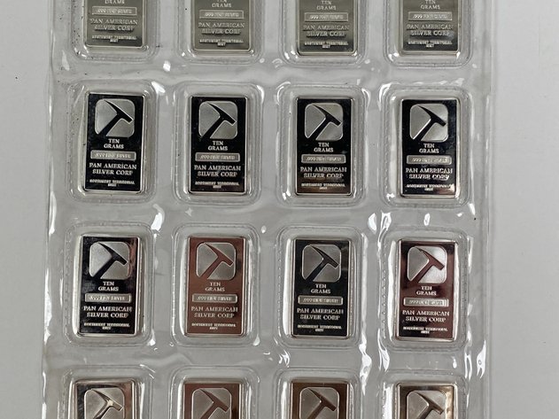 Image for (20) 1/4oz .999 Fine Silver Bars from Pan America Silver Corp