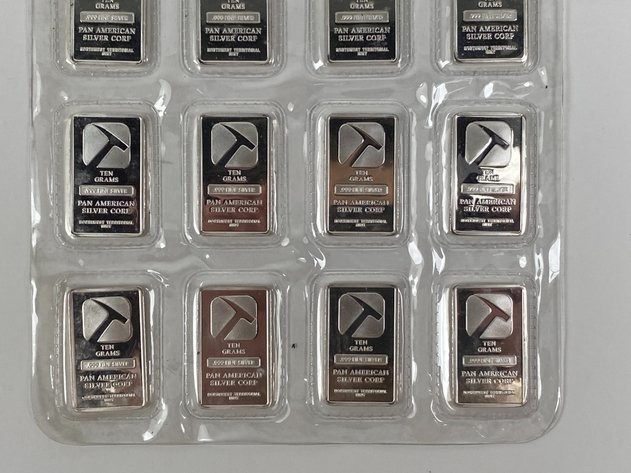 Image for (20) 1/4oz .999 Fine Silver Bars from Pan America Silver Corp