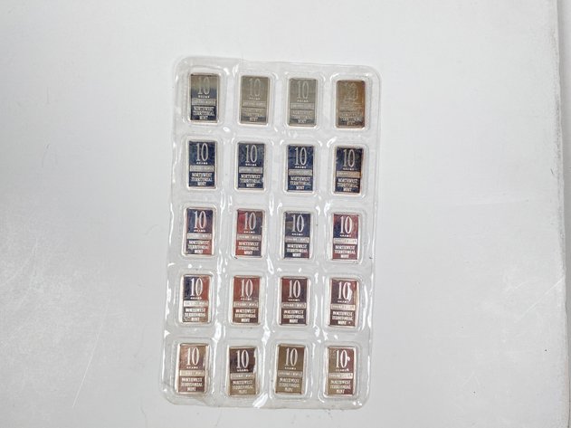 Image for (20) 10 Gram .999 Fine Silver Bars from Northwest Territorial Mint