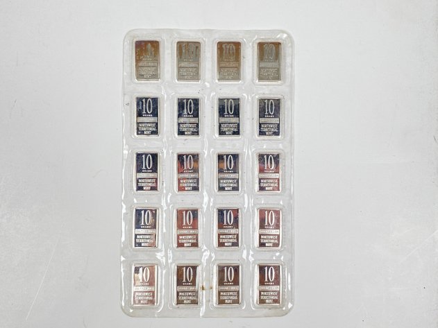 Image for (20) 10 Gram .999 Fine Silver Bars from Northwest Territorial Mint