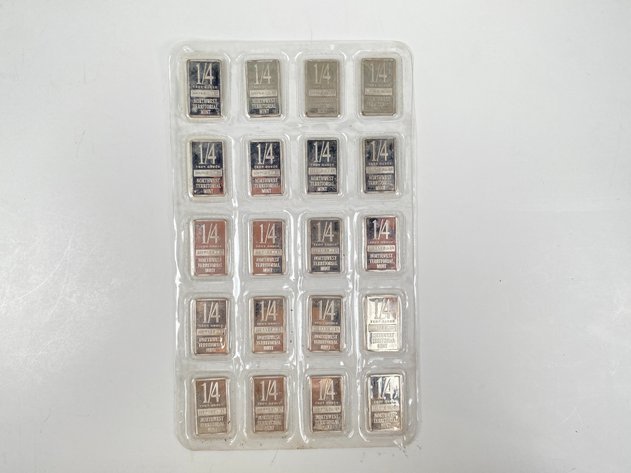 Image for (20) 1/4oz .999 Fine Silver Bars from Northwest Territorial Mint