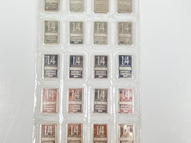 Image for (20) 1/4oz .999 Fine Silver Bars from Northwest Territorial Mint