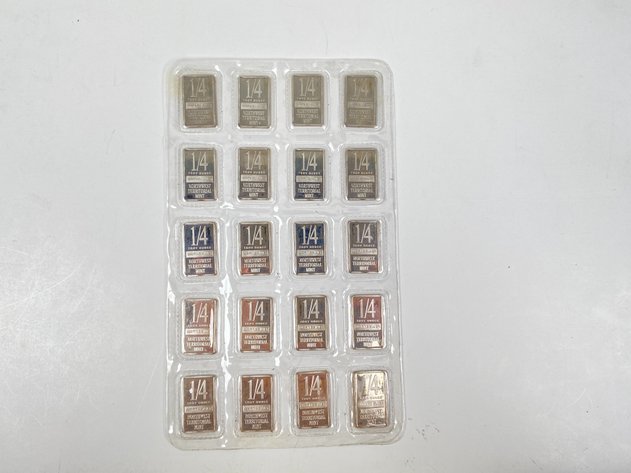 Image for (20) 1/4oz .999 Fine Silver Bars from Northwest Territorial Mint