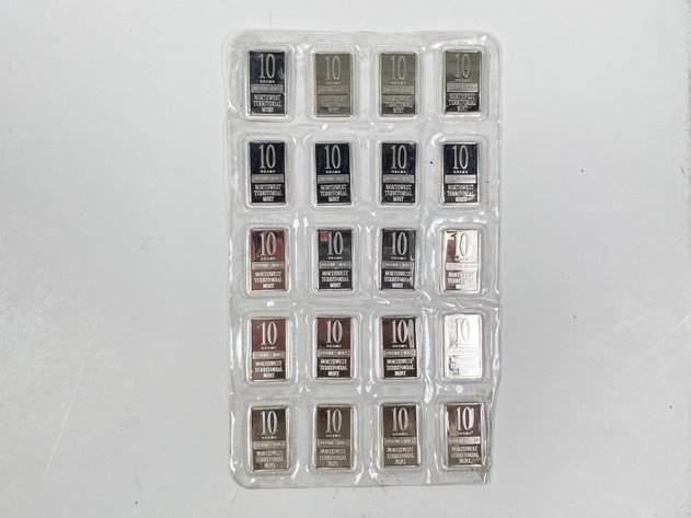 Image for (20) 10 Gram .999 Fine Silver Bars from Northwest Territorial Mint