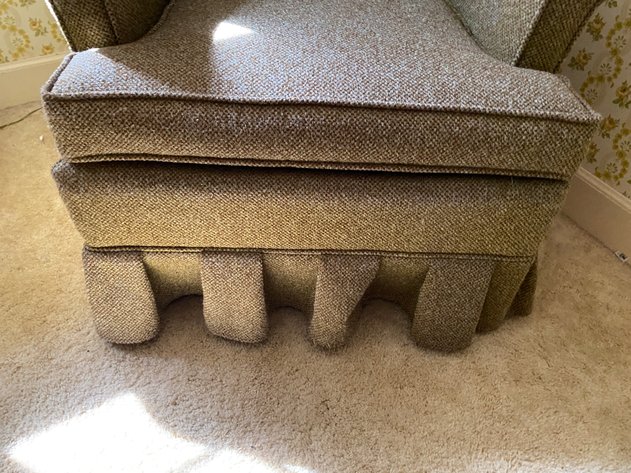 Image for Traditional Upholstered Wingback Accent Chair