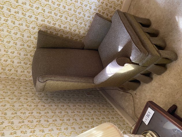 Image for Traditional Upholstered Wingback Accent Chair