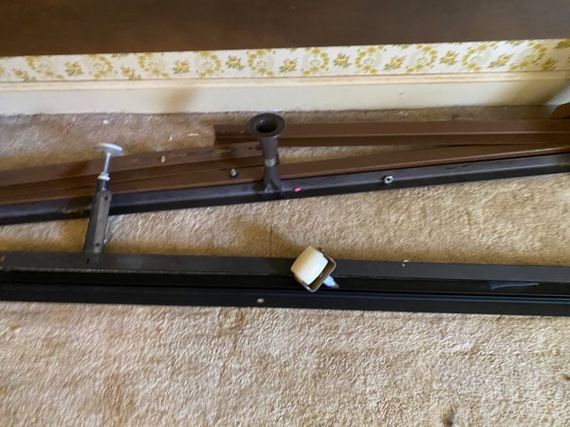 Image for (6) Wooden Full-Size Headboard and Rails