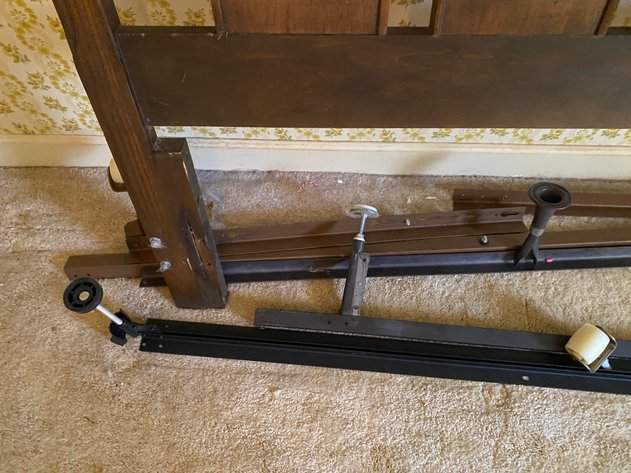 Image for (6) Wooden Full-Size Headboard and Rails