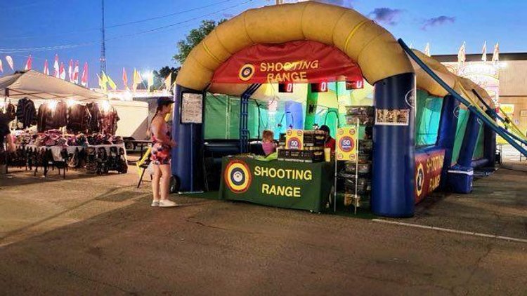 Image for Inflatable Shooting Range with Trailer and Related