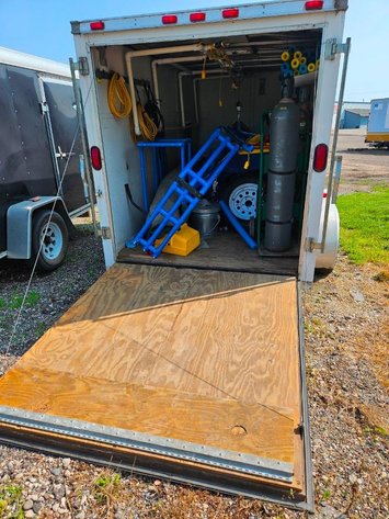 Image for Inflatable Shooting Range with Trailer and Related